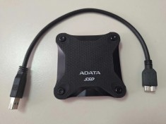SSD rugged extern ADATA Durable SD600Q, 480GB USB 3.1, Negru foto