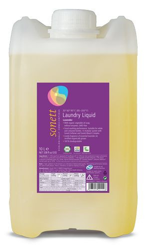 Detergent Ecologic Lichid pentru Rufe Albe Si Colorate Lavanda 10L Sonett