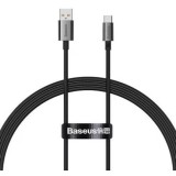 Cablu alimentare si date Baseus Superior, pt. smartphone, USB la USB Type-C , 100W, 1m, negru