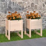 Jardiniere, 2 buc, 40x40x52,5 cm, lemn masiv de pin GartenMobel Dekor, vidaXL