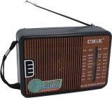 Radio Vintage CMiK MK-607B, 4 Benzi AM/FM/SW1-2, Portabil, Design Clasic, Imitatie Lemn