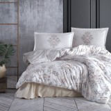 Cumpara ieftin Lenjerie Pat Dublu Clasy Luxury Bumbac Ranforce 100% 4 Piese 200x220cm, 240x260cm, 50x70cm