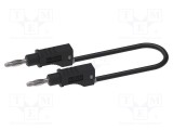 Cablu de măsurare neizolat CAL TEST 1m 18AWG 70V DC 33V AC negru