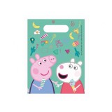 Set 6 pungi cadou Peppa Pig pentru petrecere copii