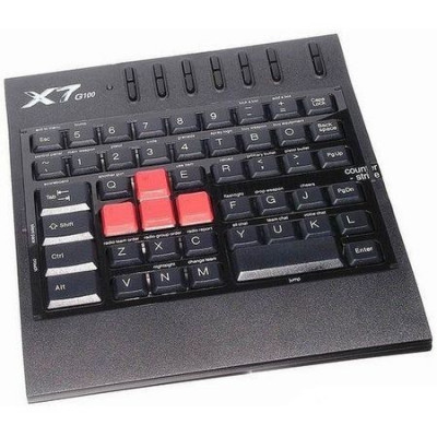 Tastatura cu fir pentru gaming A4Tech G100, conexiune USB, negru foto