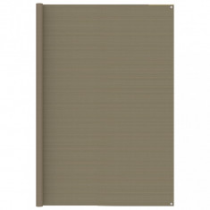 vidaXL Covor pentru cort, gri taupe, 250x250 cm