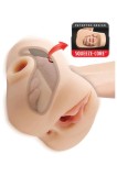 Masturbator Double Pounder Squeeze, Include Glont Vibrator, Material Fanta Flesh, Natural, 2.1 kg