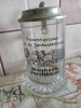 Halbă de sticlă, cu capac de metal. Proveniență: Germania. Preț 55 lei (negociabil).