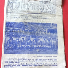 Program meci fotbal PETROLUL PLOIESTI - "OTELUL" GALATI (16.03.1975)