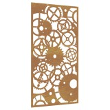 Cumpara ieftin Decor perete gradina 105x55 cm design roti zimtare otel Corten
