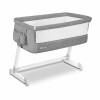 Patut co-sleeper 2 in 1 Lionelo Theo Grey, reglabil in 5 pozitii pe inaltime, setare unghiulara