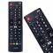 Telecomandă TV, universală, neagră