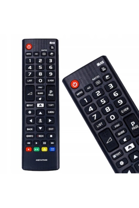 Telecomandă TV, universală, neagră