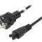 Cablu CEE 7/7 E/F cu mufă IEC C5 mamă PVC 1,8m negru 2,5A