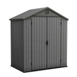 Cumpara ieftin Căsuță de grădină din plastic Darwin 6x4, gri