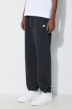 New Balance pantaloni de trening Essentials French Terry Jogger culoarea negru, uni, MP41519BK