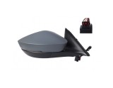 Oglinda exterioara Skoda Octavia, 04.2020-, montare dreapta, reglaj electric; grunduit; incalzit; sticla convexa; geam cromat; 16 gauri / 6 pini; cu