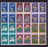 Cumpara ieftin ✅ RO 1979 LP 977 , " Flori protejate din Romania " serie in bloc de 4 , MNH