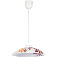 Pendul Dahlia 1xE27 60W alb mov