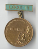 Insigna medalie sport 1970 - Concurs Municipal Bucuresti - Locul 3