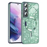 Husa premium Samsung Galaxy S21 FE 5G Techsuit Luxury Glitter MagSafe, verde deschis