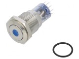 Comutator Anti-Vandalism DPDT 3A/250VAC IP67 ON-(ON) 12VDC