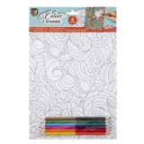 Cumpara ieftin Desen pe numere Abstract A4, 6 pagini