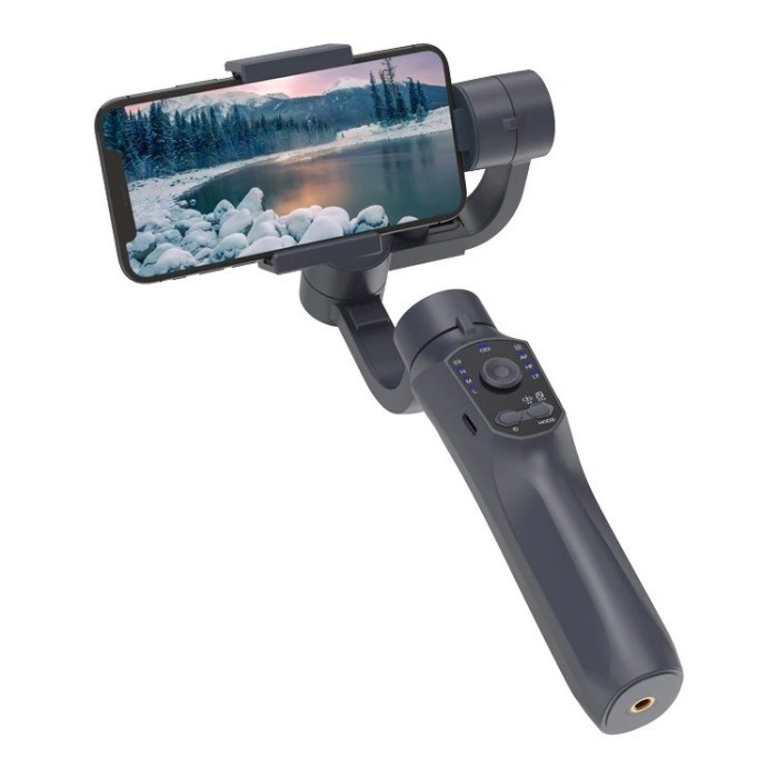 Sistem de stabilizare tip gimbal F10 pe 3 axe pentru iPhone, Samsung, Huawei, Xiaomi, Oppo cu Face si Object tracking