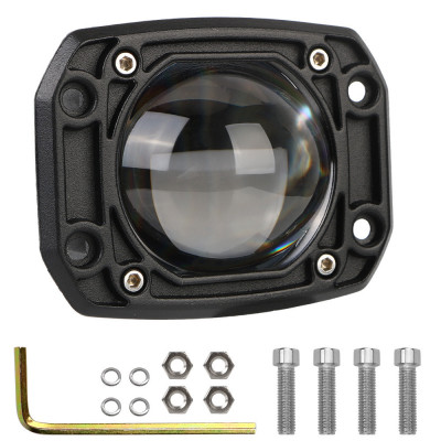 Proiector LED Offroad ALB+GALBEN 30W 12V-24V Incastrabil, Flood Beam - FLS-30W foto