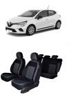Cumpara ieftin Set huse scaune material textil dedicate CLIO V HB 2020-2023 (BANCHETA FRACTIONATA)