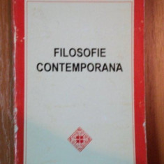 FILOSOFIE CONTEMPORANA. TEXTE ALESE, TRADUSE SI COMENTATE de ALEXANDRU BOBOC SI IOAN N. ROSCA