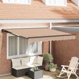 vidaXL Cortina Retractabilă Dungă Multicolor 350x250 cm țesătură 3330301