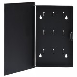 VidaXL Casetă pentru chei cu tablă magnetică, negru, 30 x 20 x 5,5 cm