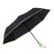 Umbrela telescopica, neagra cu margine verde, deschidere si inchidere automata, diametru 102cm