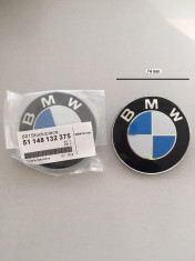 Emblema capota spate BMW 74 mm foto