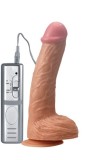 Vibrator Realist Real Extreme Extra Girth cu Ventuza si Telecomanda Natural 23 cm