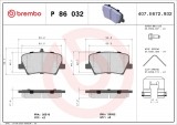 Set placute frana BREMBO P86032