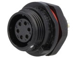 Soclu SP13 Mamă 6 Pin IP68 5A Panou
