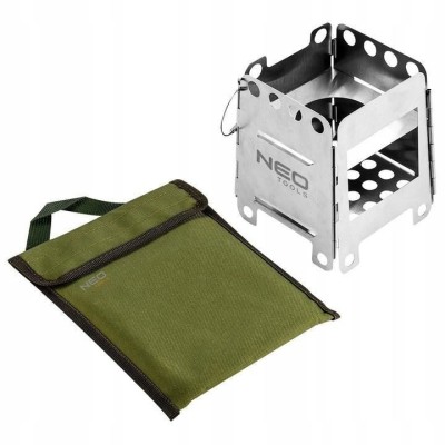 Cuptor pentru camping, cu husa, model Survival, inox, 11.5/12.8x16 cm, NEO foto