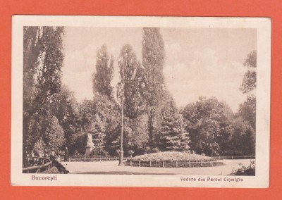 AMS @ - ILUSTRATA - BUCURESTI - VEDERE DIN PARCUL CISMIGIU, NECIRCULATA foto