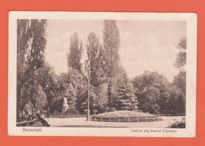 AMS @ - ILUSTRATA - BUCURESTI - VEDERE DIN PARCUL CISMIGIU, NECIRCULATA