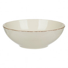 Bol pentru servire salata,ceramica,bej,23 cm,1700 ml