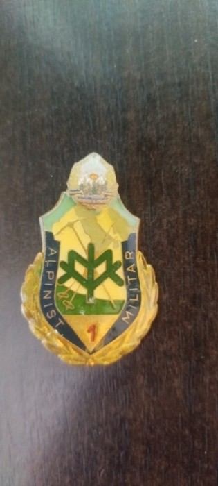 insigna alpinist militar