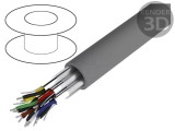 Cablu ALPHA WIRE Essential C&amp;C 6x2x22AWG PVC gri &icirc;nchis 300V