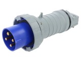 Conector AMPHENOL IP&amp;S 63A 250V AC trifazat mufă IP69K 4 pini pe cablu