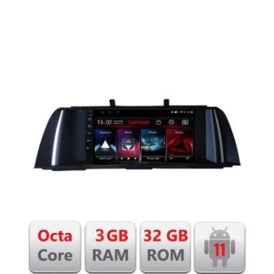 Navigatie Seria 5 F10 2010-2012 CIC Octa Core cu Android Radio Bluetooth Internet GPS WIFI DSP 3+32 GB 4G KIT-f LENOVO LITE CarStore Technology foto