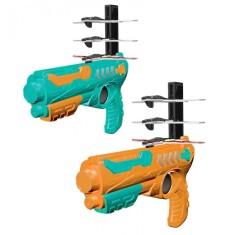 Pistol Lansator cu 3 Avioane, 16 cm, Portocaliu, Plastic