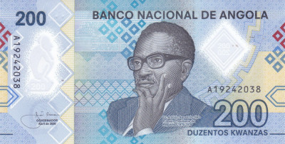 Bancnota Angola 200 Kwanzas 2020 - PNew UNC ( polimer ) foto