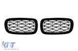 Grile tip rinichi diamant crom/negru potrivite pentru BMW X5 F15 2013-2018, X6 F16 2014-2019 Performance AutoTuning