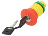 Comutator de Siguranță 22mm Roșu 2 Pozitii